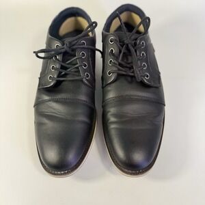 B-52 Bullboxer Shoes Mens Size 8 Black Casual Oxford Lace Up Low Top Dress Clean